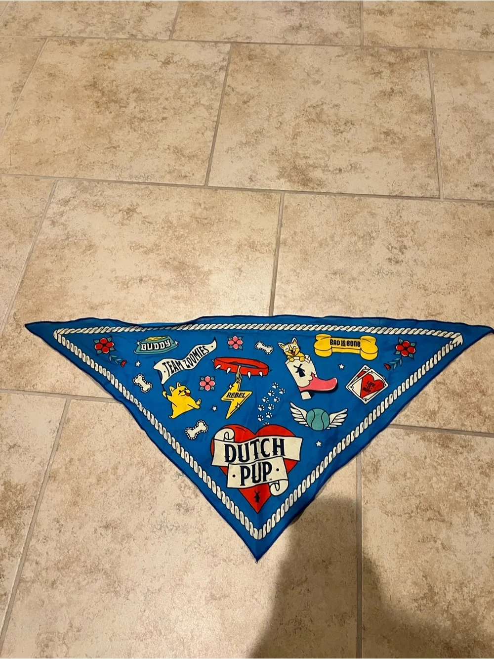 Dutch Bros 2024 Dutch Pup Dog Bandana National Dog Day Pet Handkerchief Coffee